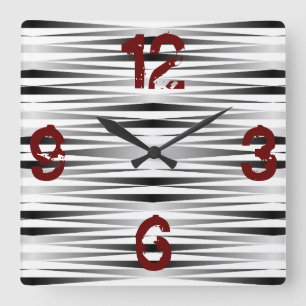 Weißer Zebra entwarf Uhr