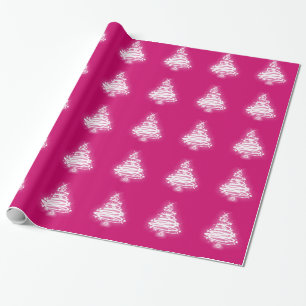 Weißer Zen-Weihnachtsbaum Geschenkpapier