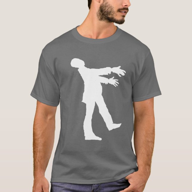 Weißer Zombie-T - Shirt (Vorderseite)