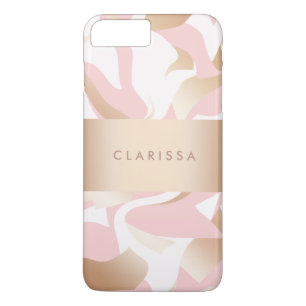 Weißes abstraktes Muster des eleganten modernen Case-Mate iPhone Hülle