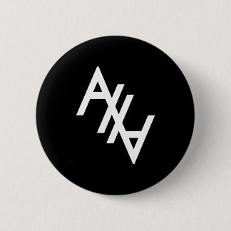 Weißes AHA Button