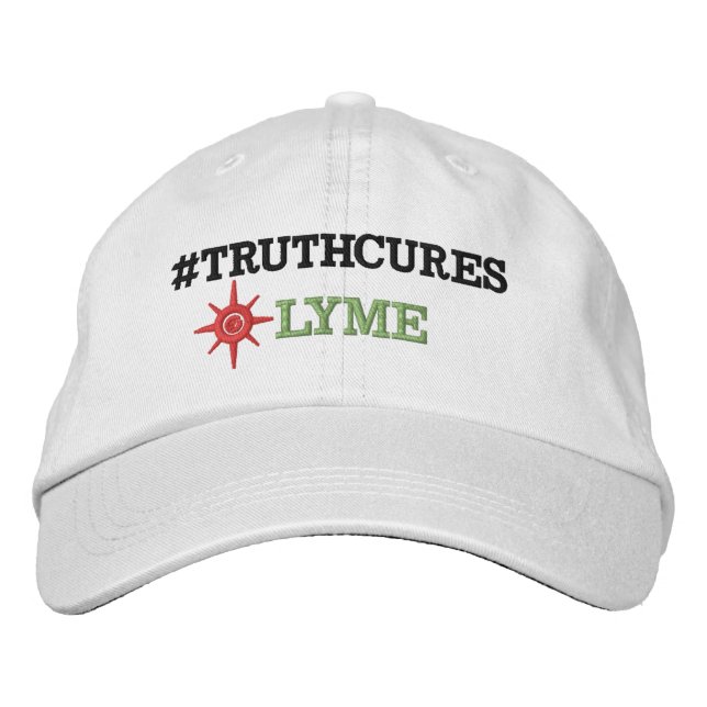 Weißes alternatives Kleidergrundlegende Bestickte Baseballkappe (Vorderseite)