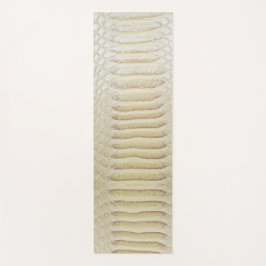 Weißes Anaconda-Hautmuster Yogamatte