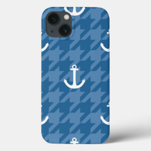 Weißes Anker-Muster Case-Mate iPhone Hülle