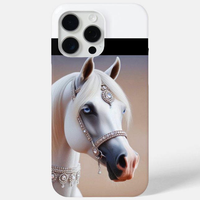 Weißes Arabianisches Pferd Case-Mate iPhone Hülle (Rückseite)