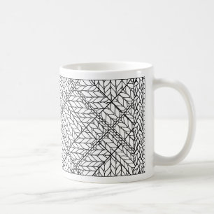 WEIßES ARGYLE STRICKMOTIV Weiße Tasse