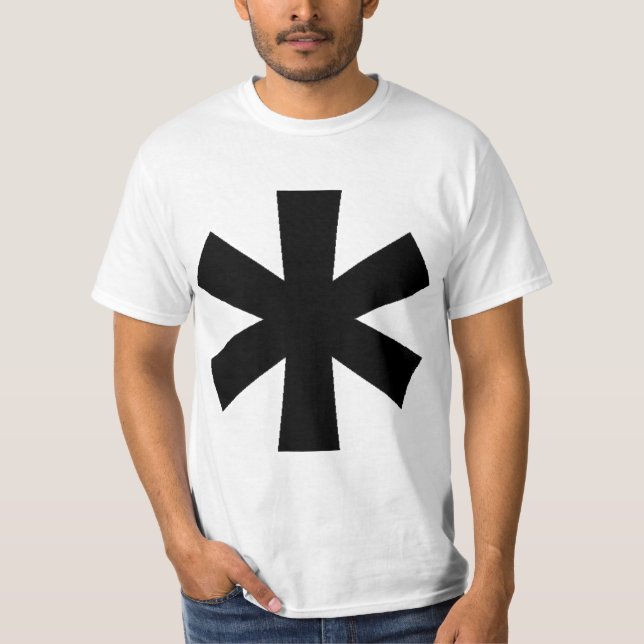 Weißes Asterisk-T-Shirt T-Shirt (Vorderseite)