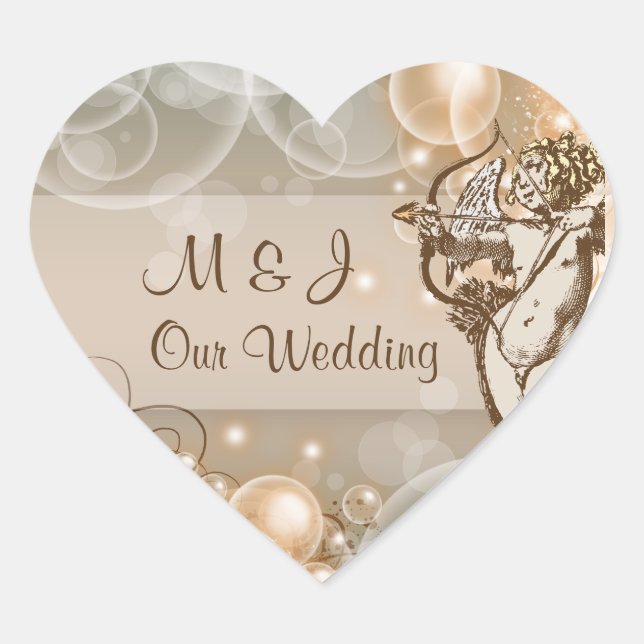 Weißes Avocado-Sahne Herz-Aufkleber (Vorderseite)