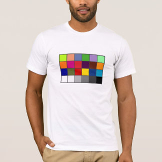 Weißes Balancen-Farbdiagramm T-Shirt