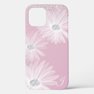 Weißes Band-Blume-Monogramm Case-Mate iPhone Hülle