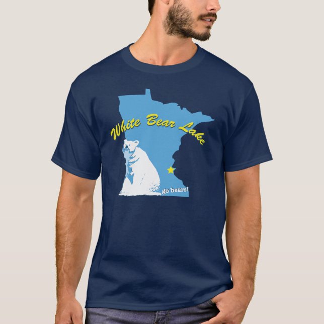 Weißes Bear See-T - Shirt (Vorderseite)