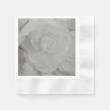 Weißes Begonia-Papier Napkins