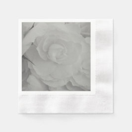 Weißes Begonia-Papier Napkins Serviette