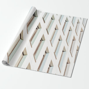 WEIßES BETONGEBÄUDE WÄHREND DES TAGES-3 GESCHENKPAPIER