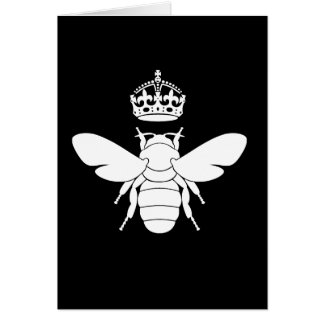 Weißes Bienenkönigin-Logo… sind Sie eine