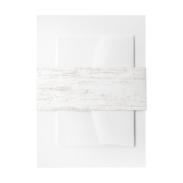 Weißes Birkenbild Einladungsbanderole (Vorderseite Beispiel)