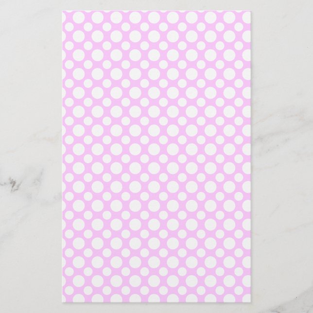 Weißes Blatt auf rosa Scrapbook Briefpapier (Vorderseite)