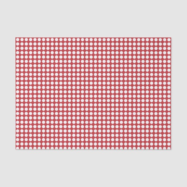 Weißes Blatt zum dunklen roten Gewebe Seidenpapier (Vorderseite)