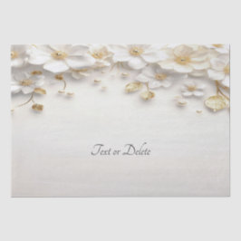 Weißes Blätter aus Elfenbein Tissue Seidenpapier