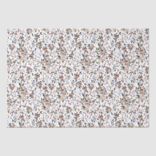 Weißes Blätter Berries Wasserfarben Frische Pasta  Seidenpapier