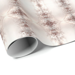 Weißes Blumenpapier für Elfenbein Geschenkpapier