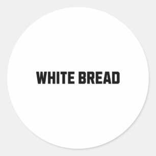 Weißes Brot Funny Costume Halloween Runder Aufkleber