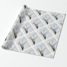 WEISSES CALLA-LILIEN-PACKPAPIER GESCHENKPAPIER