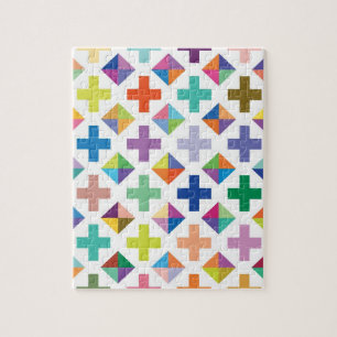 Weißes Diamant-Puzzlespiel Puzzle