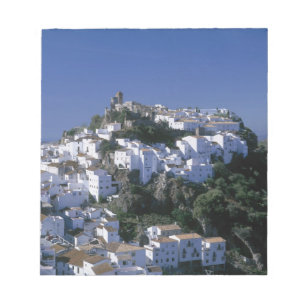 Weißes Dorf Casares, Andalusien, Spanien Notizblock