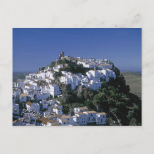 Weißes Dorf von Casares, Andalusien, Spanien Postkarte