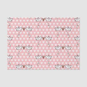 Weißes Dosen- und Liebe-Herzstückpapier Seidenpapier