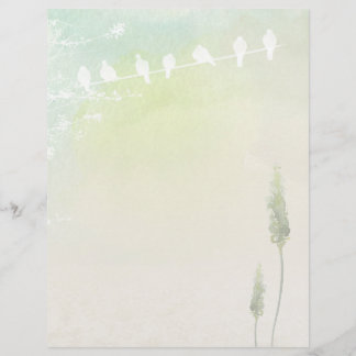 Weißes Doves & Pastell Aquarellpapier
