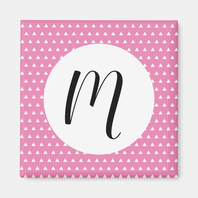 Weißes Dreieck Magnet (Vorne)