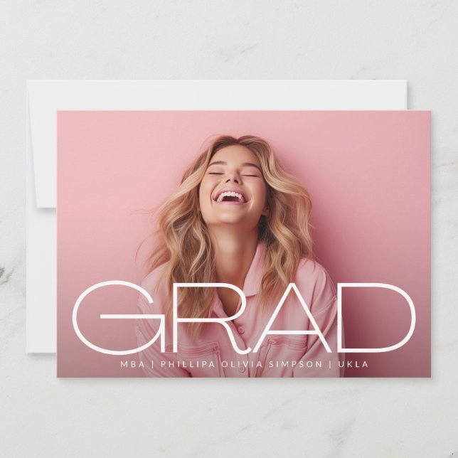 Weißes Dunkles Overlay-Portrait Modernes Foto Ankündigung (Vorderseite)