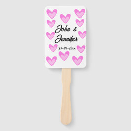 Weißes, einfaches Kleinstschreiben Fächer