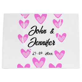 Weißes, einfaches Kleinstschreiben Große Geschenktüte