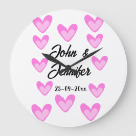 Weißes, einfaches Kleinstschreiben Große Wanduhr