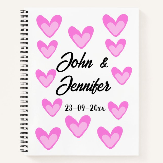 Weißes, einfaches Kleinstschreiben Notizbuch (Vorderseite)