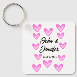 Weißes, einfaches Kleinstschreiben Schlüsselanhänger