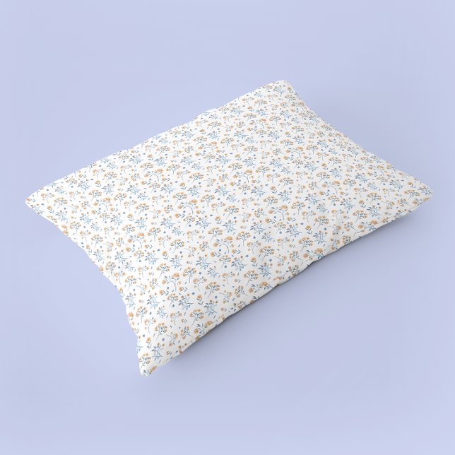Weißes einfaches Muster für die minimale Wildblume Kissenbezug (White Simple Minimal Wildflower Pattern Pillow Case)