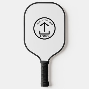 Weißes, einfaches und Berufliches Geschäftslogo Pickleball Schläger
