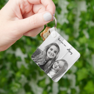 Weißes Einhorn bestes SchwesterFoto Schlüsselanhänger