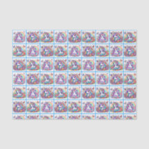 Weißes Einhorn-Gewebe