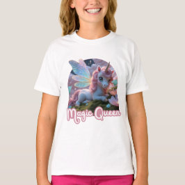 Weißes Einhorn mit Flügeln - Magic Queen T-Shirt