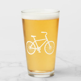 Weißes Fahrradglas Glas
