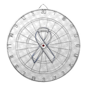 Weißes Flachbildschirm auf Hahnentrittmuster druck Dartscheibe