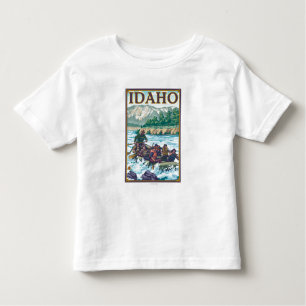 Weißes flößendes Wasser - Idaho Kleinkind T-shirt