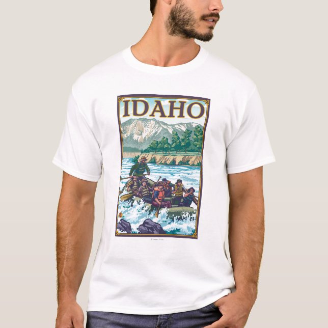 Weißes flößendes Wasser - Idaho T-Shirt (Vorderseite)