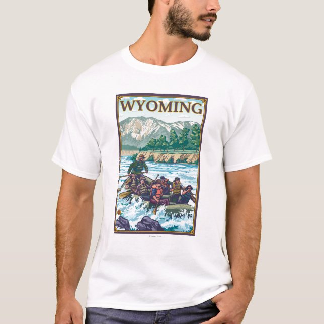 Weißes flößendes Wasser - Wyoming T-Shirt (Vorderseite)