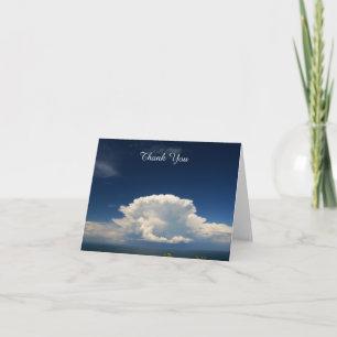Weißes Fluffiges Wolkenfoto Karte